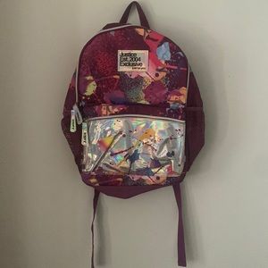 NWOT Purple Justice Bookbag